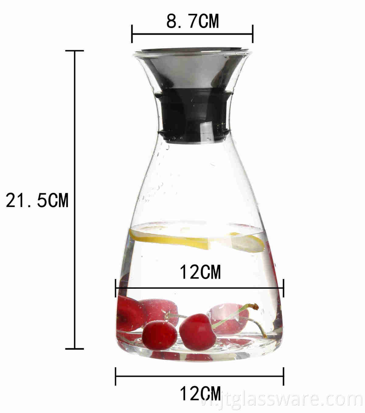 high borosilicate Glass heat cold resistant best quality coffee milk tea carafe pot maker pitcher with airtight stainless steel lid 00 (20)